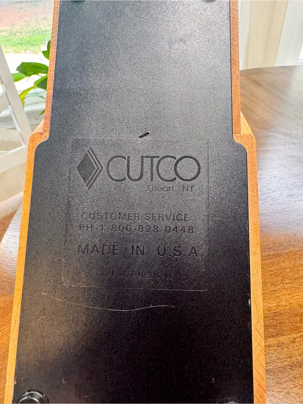 Cutco Knife Block 13 Slot Honey Oak Made in USA Like New